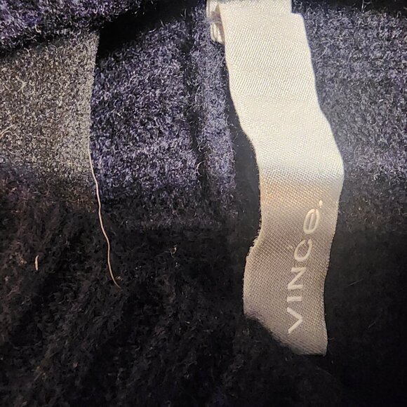 Vince Mixed Rib Sleeveless Turtleneck Black Med - Picture 5 of 9